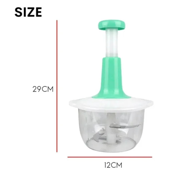 Manual Hand Push Chopper/multifunctional Hand Pat Chopper And Mixer/press Cutter Vegetable Meat Grinder 1.5 Liter