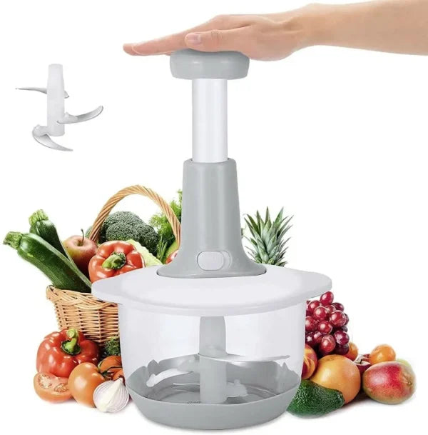 Manual Hand Push Chopper/multifunctional Hand Pat Chopper And Mixer/press Cutter Vegetable Meat Grinder 1.5 Liter